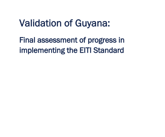 Guyana 2021 Validation Report.